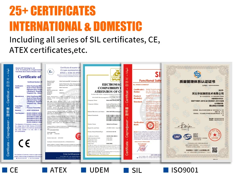 HCCK High Precision Ultrasonic Water Level Sensor Gauge Meter Level Transmitter