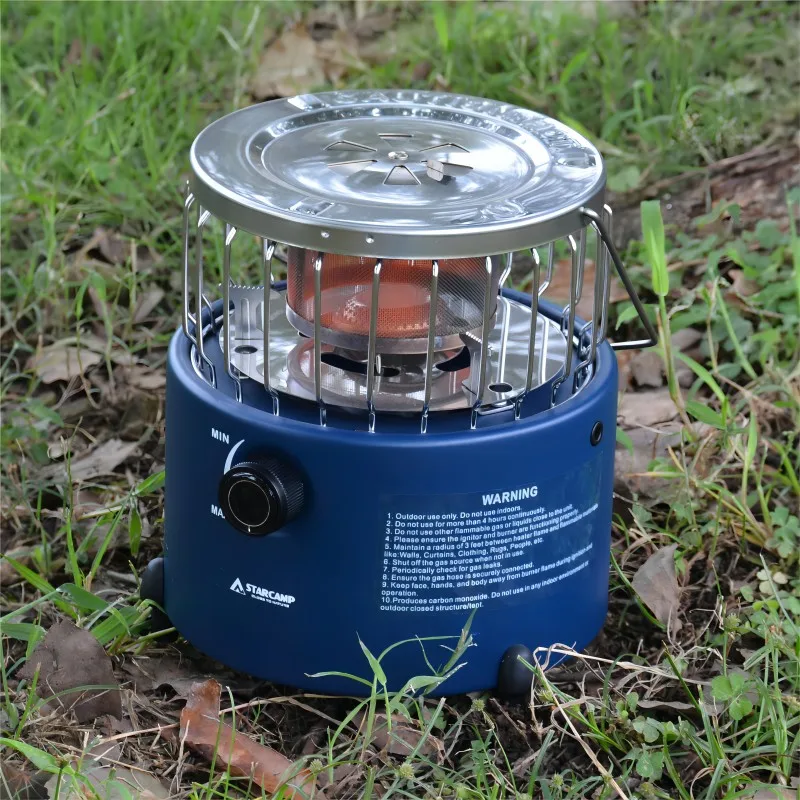 STARCAMP 2000W Outdoor Portable Camping Propane Mini Gas Heater and Stove 2 in 1