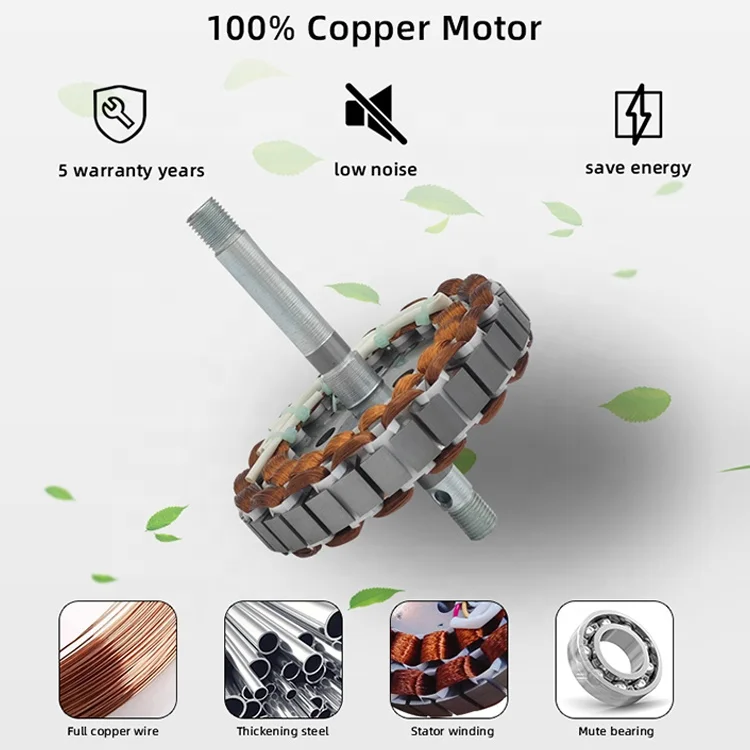 Factory direct ac pure copper motor 52 inch 3 fan speed 220 volt wooden ceiling fan