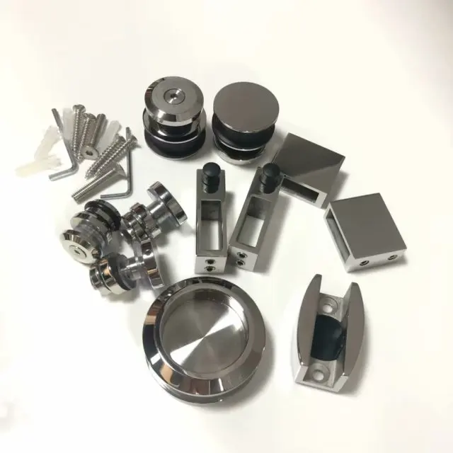 Glass Sliding Shower Door Hardware, Sliding Door Fitting for 8-12mm  thickness glass shower room