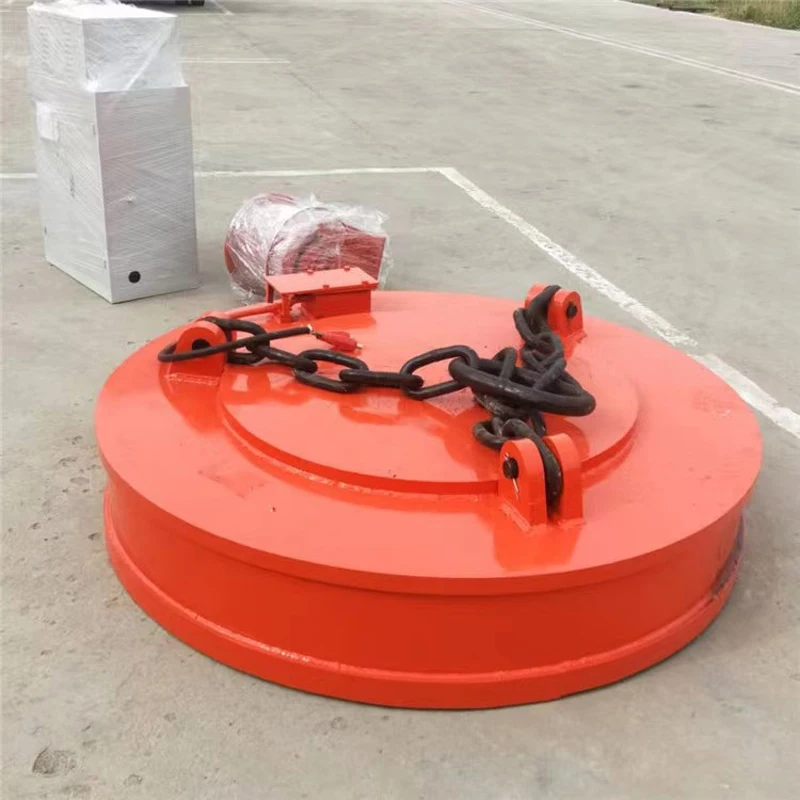 500Kg Lifting Magnet Suppliers Manufacturing Hydraulic Magnet 200Kg 1000Kg Ton 24 Volt Scrap Steel Plate Lifting Electromagnets