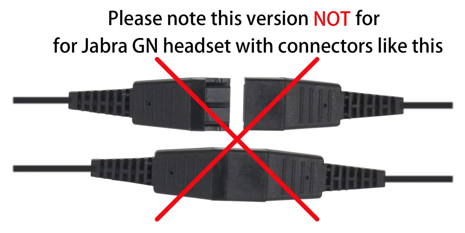 QD Adapter HIS Cable  Compatible with  Plantronics and VoiceJoy Headsets. Used for Avaya phone 1608, 1616, 9608, 9620 J139 J179