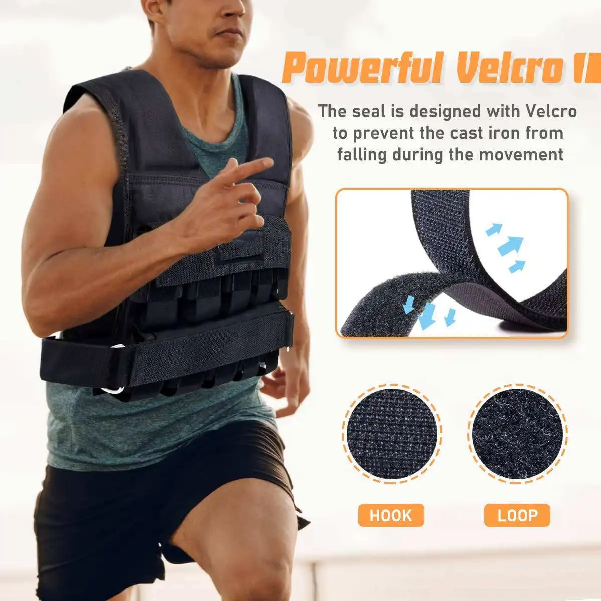 ZJFIT ActEarlier Men Tactical Workout Weight Vests Plate Carrier Weight Loading Vest adjustable Heavy Weighted Vest