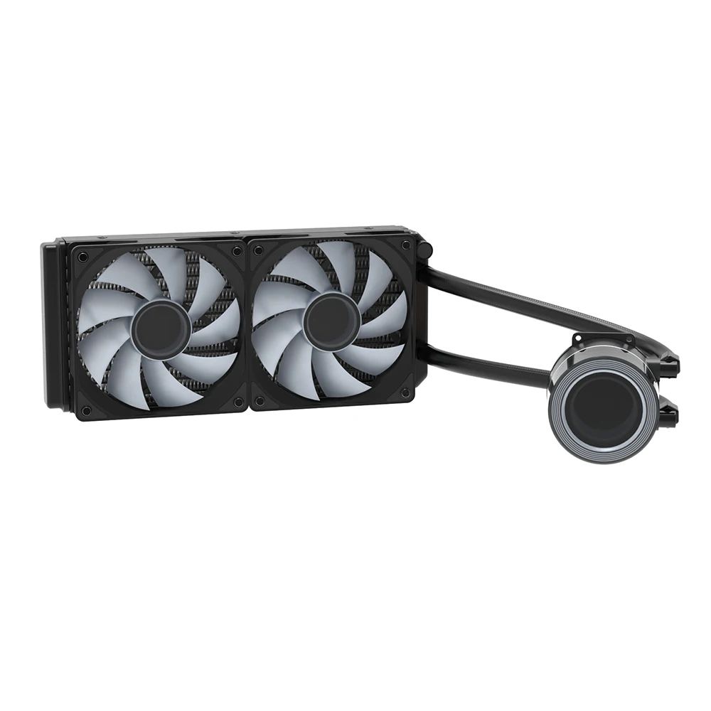 iHTP 240mm AIO CPU Cooler Liquid Cooler PC Kit with ARGB HD Thousands Of Mirror Water Cooling Head & Fan For Intel AMD