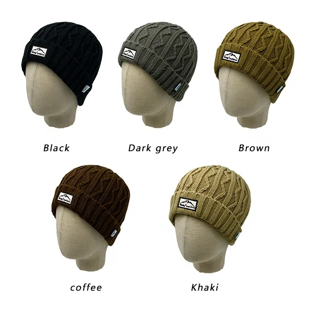 RTS Fashionable high quality knitted hat for adult winter beanie hats