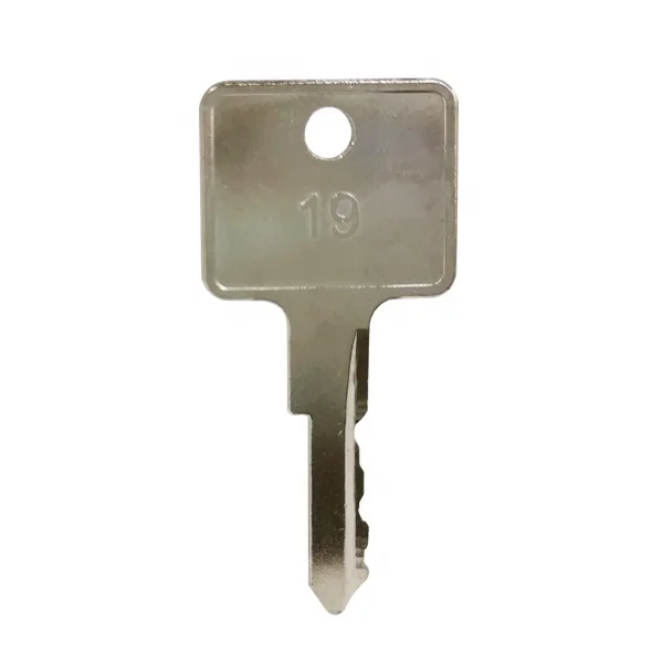 Forklift Starter (Ignition) Equipment Key for Mitsubishi  Dozer Tractor CAT (Caterpillar) Kubota Kumiai #123243   - #19