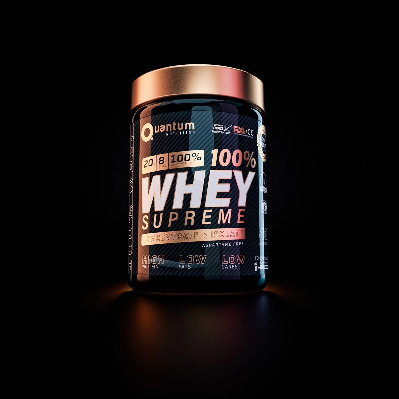 Custom Luxury Printing Vinyl Label Gold Foil Stamping Whey Protein Powder Nutrition Bottle Supplement Packaging Sticker Labels