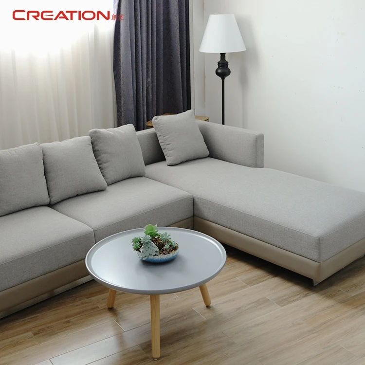 Italy Hotel International Modern Design Project Upholsteried Fabric L Shape Sectional Sofa For Hotel