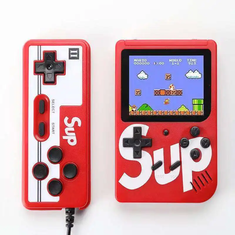 Portable Video Game Console Handheld Double Player SUP Game Console Built-in 400 With Joysticks & Game Controllers