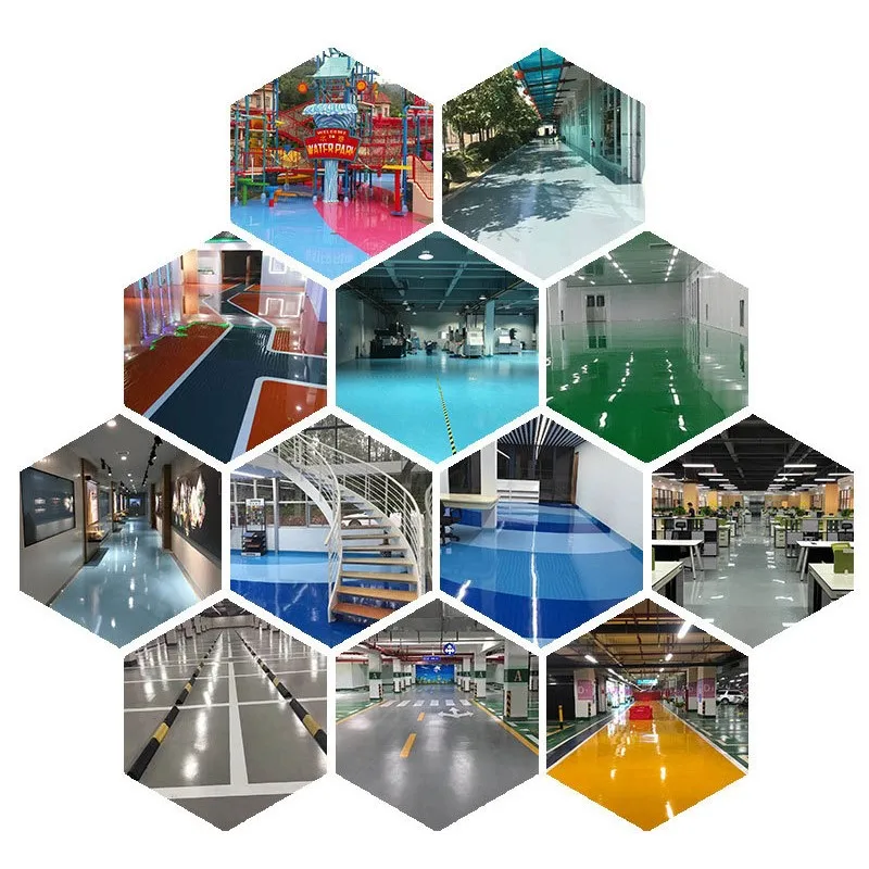 Wholesale of Chinese factories Ceramic Acrylic Surface Adhesive Anti slip Crystal Clear Epoxy Resin Floor paint