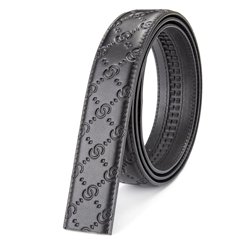 Оптовая продажа, мужской ремень из натуральной кожи с автоматической пряжкой, 3,5 см