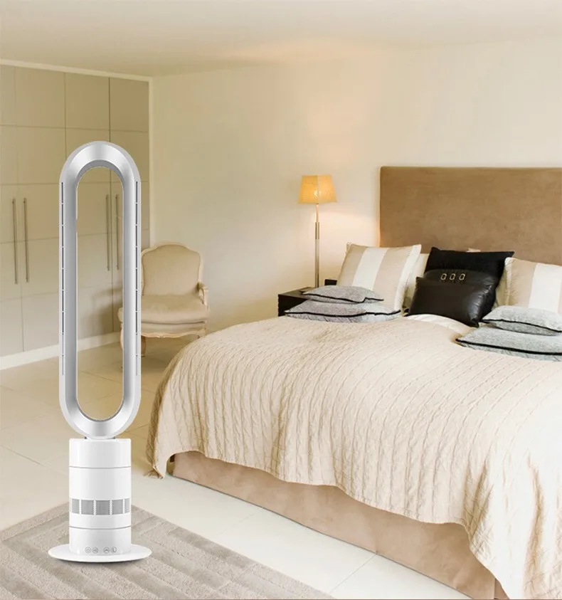China Wholesale Factory Floor Pedestal Tower Bladeless Fan air Cooler Quiet Low Decibel DC Motor CE Certificate