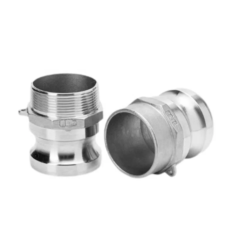 Stainless Steel 304/316 Camlock Coupling Male F Type Adapter with Male Thread Quick Coupling Casting Technics