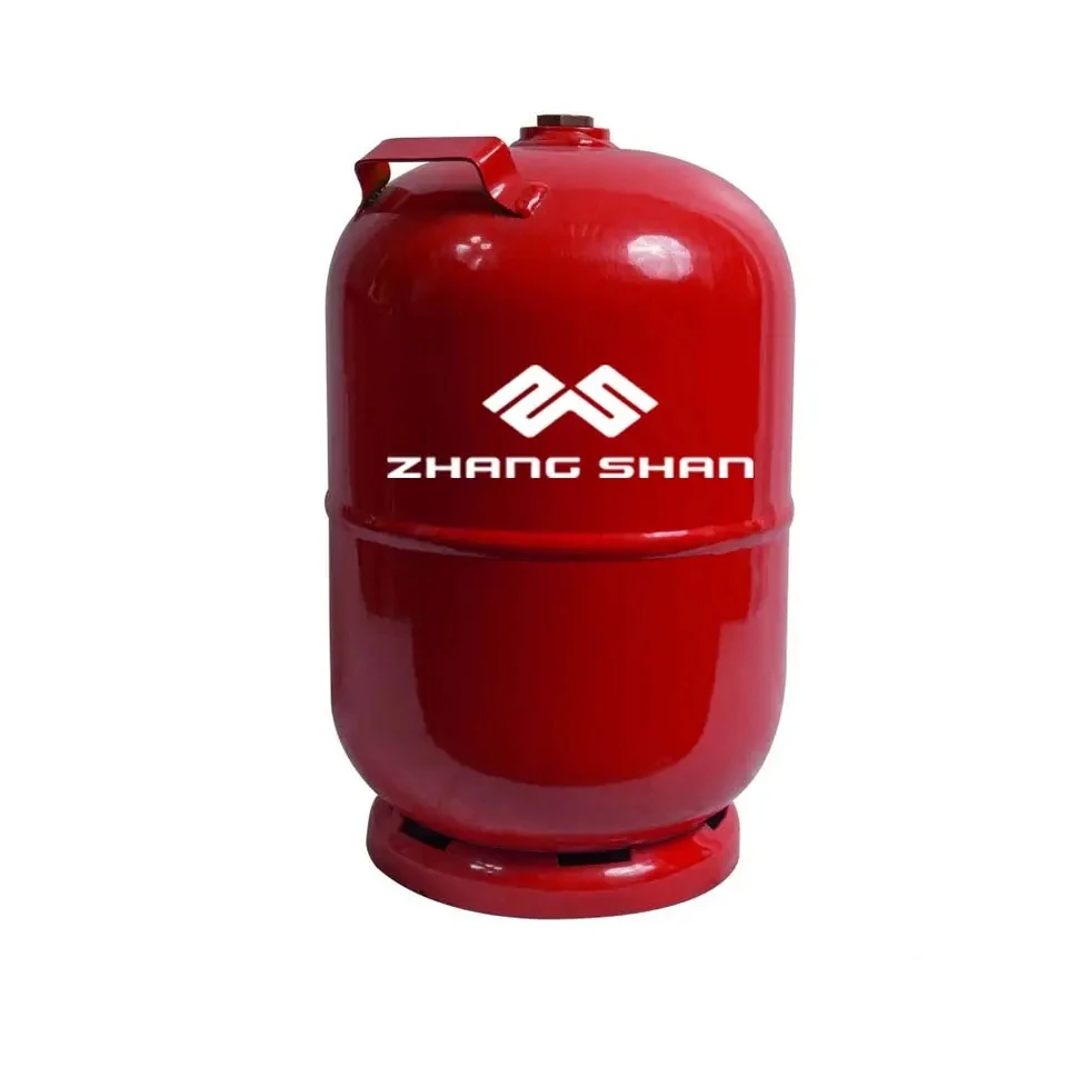 Empty propane/butane gas cylinder/oxygen tank with valve and steel