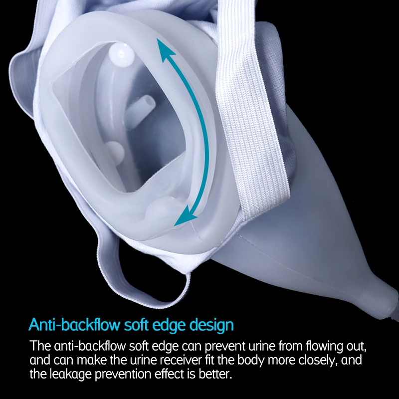 Medical Product Adult 1000ml Urine Bag Collector with Prices Wearable Panty Urine Collector Urine Bag