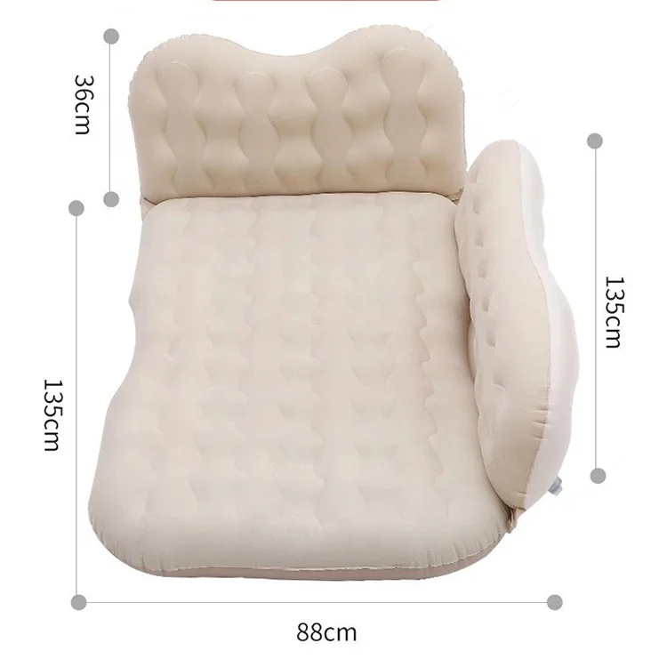 Portable Folding Inflatable Mattress Air Bed Universal Car Back Seat Support Outdoor Camping Mat Cushion