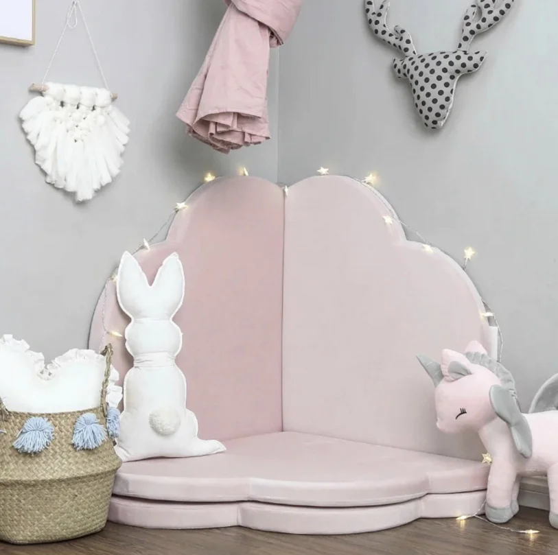 INS Flower Shape Multi-Functional Soft Foam Folder Children Play Mat Nordic For Kids Room Decoration