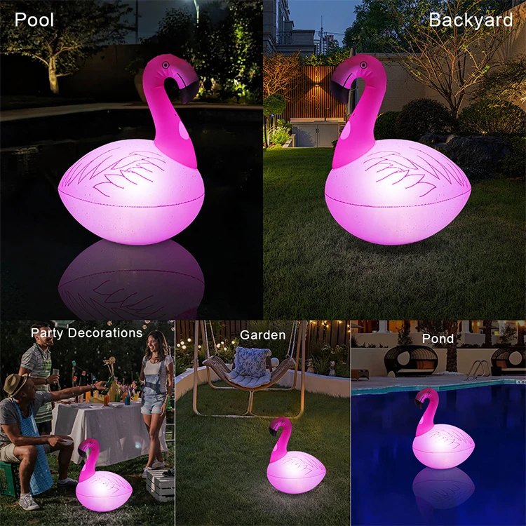 Ponds Cootway Solar IP68 Led Floating Toy Pool Lights Inflatable Solar Flamingo 50 PVC White Garden 90 80 Sonnoff DC 2V Ltd. 0.4
