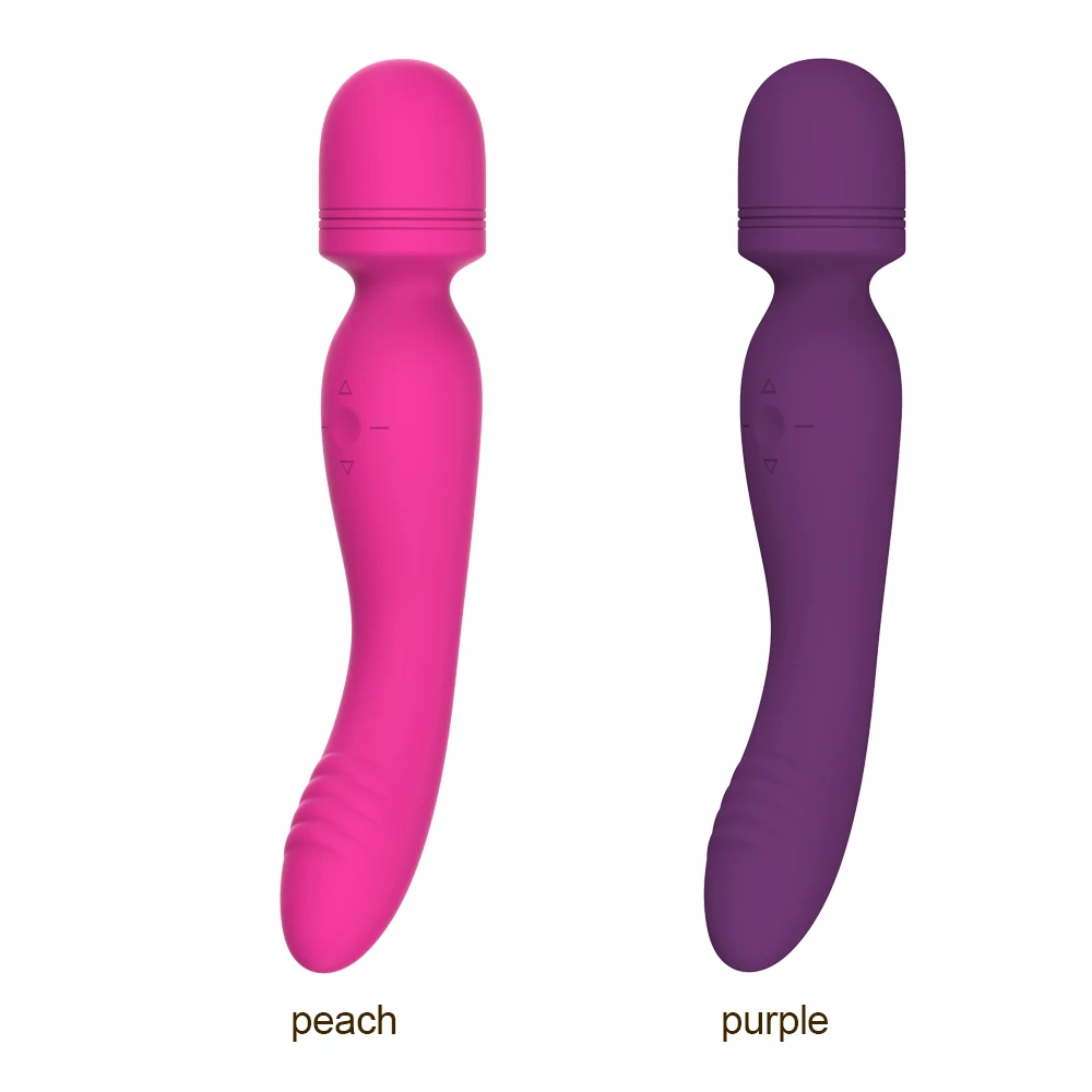 5 Frequency and 5 Speed Waterproof Silicone Vibe Double head Wand Massager Vibrator