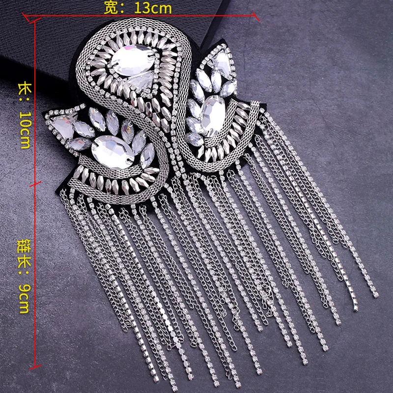 Price for 1 piece,brooch breastpin tassels shoulder board flash patch badges applique patch for clothing N4