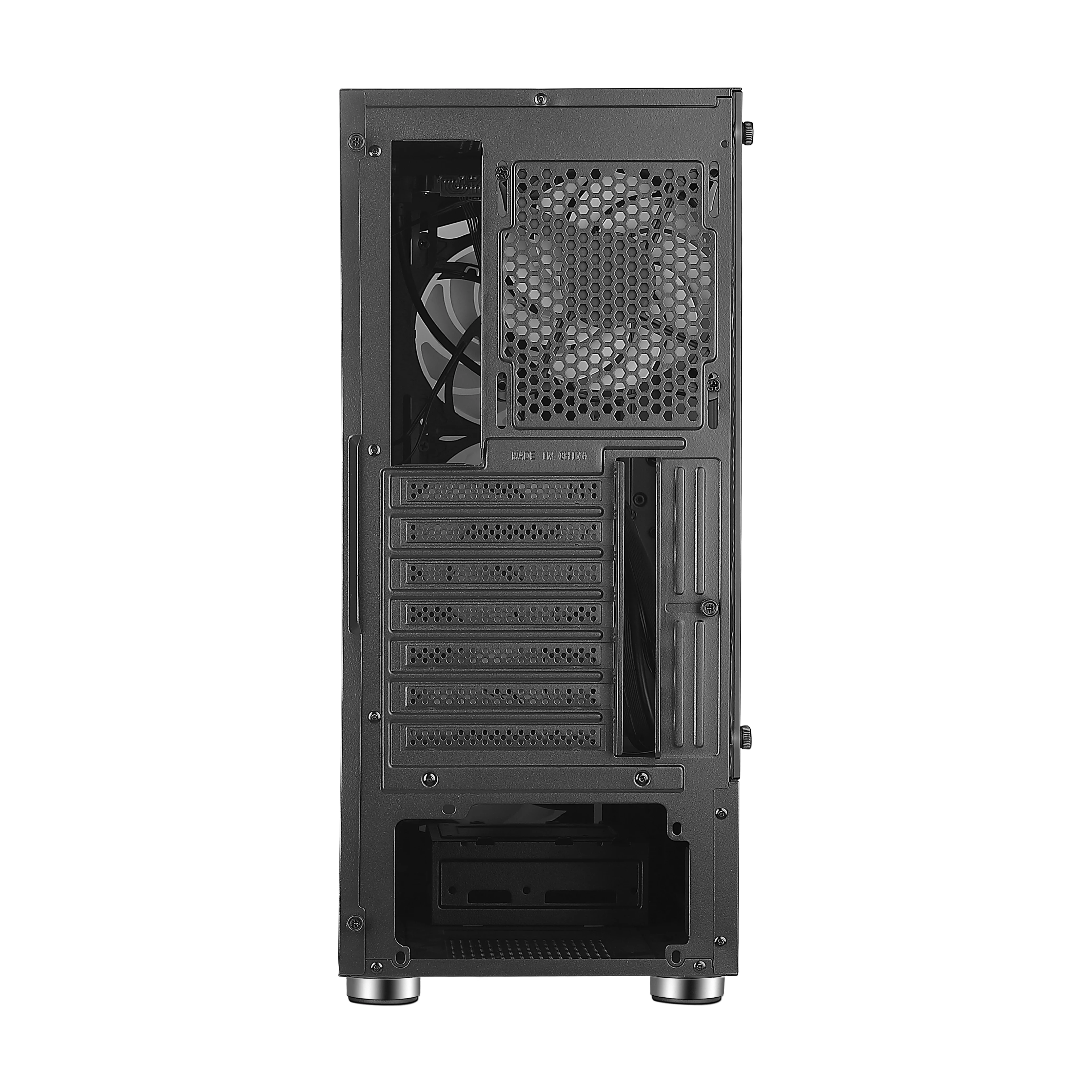 Spcc Black Coating Atx/m-Atx/Itx Computer Case High Quality 0.5mm Desktop Oem Micro Atx Stock Pc Case Gaming Computer mid Tower