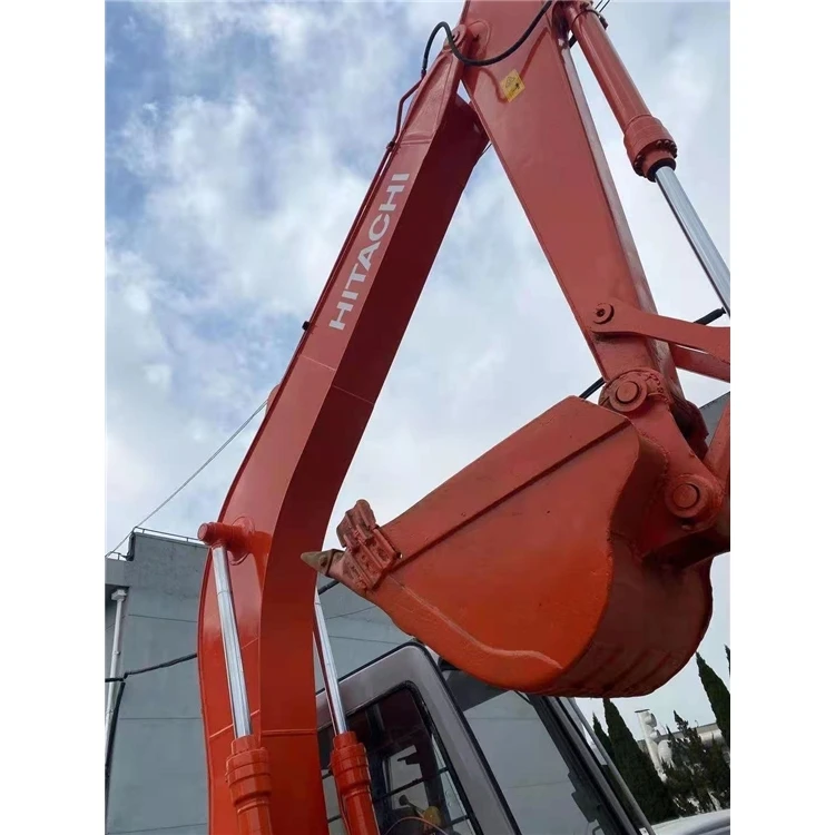 Used Hydraulic hitachi Excavator ex120 Second Hand Crawler construction heavy machine  Ex120 with rotating bucket