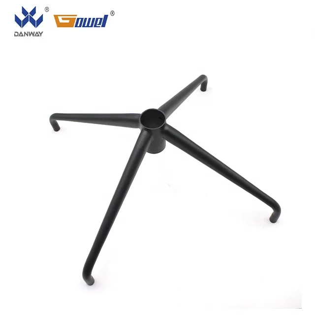 Delicate practical office furniture hardware smart accessories metal 4 leg office chair parts