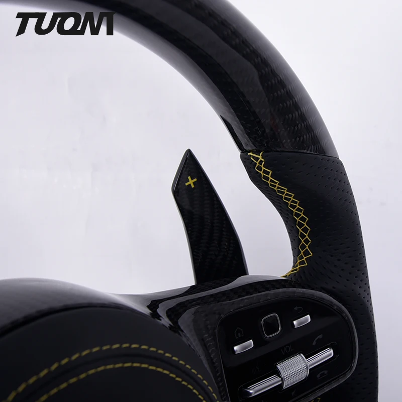 Carbon Fiber Car Steering Wheel For Mercedes Benz AMG A C E G S Class C43 A45 W205 W204 G55 G500 W212 W463 C63 S63 CLS63 E63