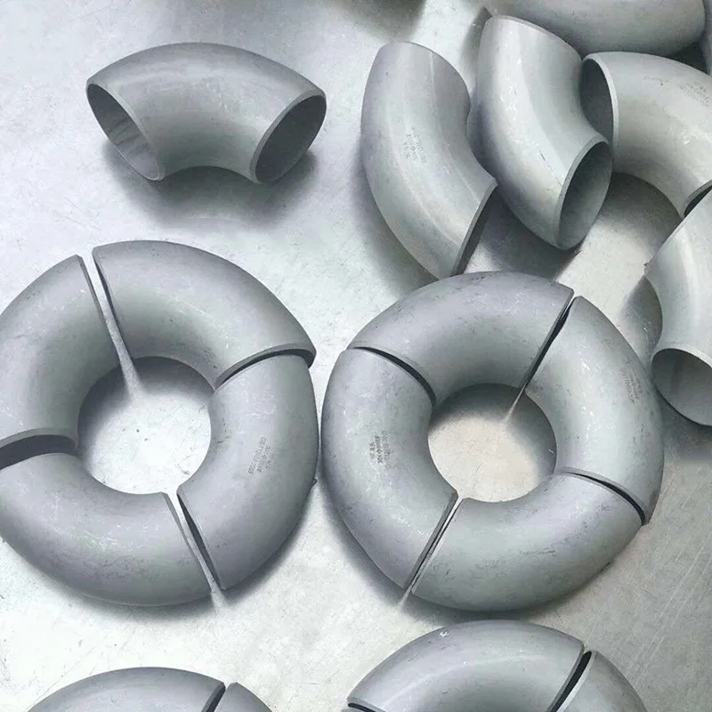 Aisi sch40 pipe pickling surface 90 degree 304 stainless steel handrail elbow