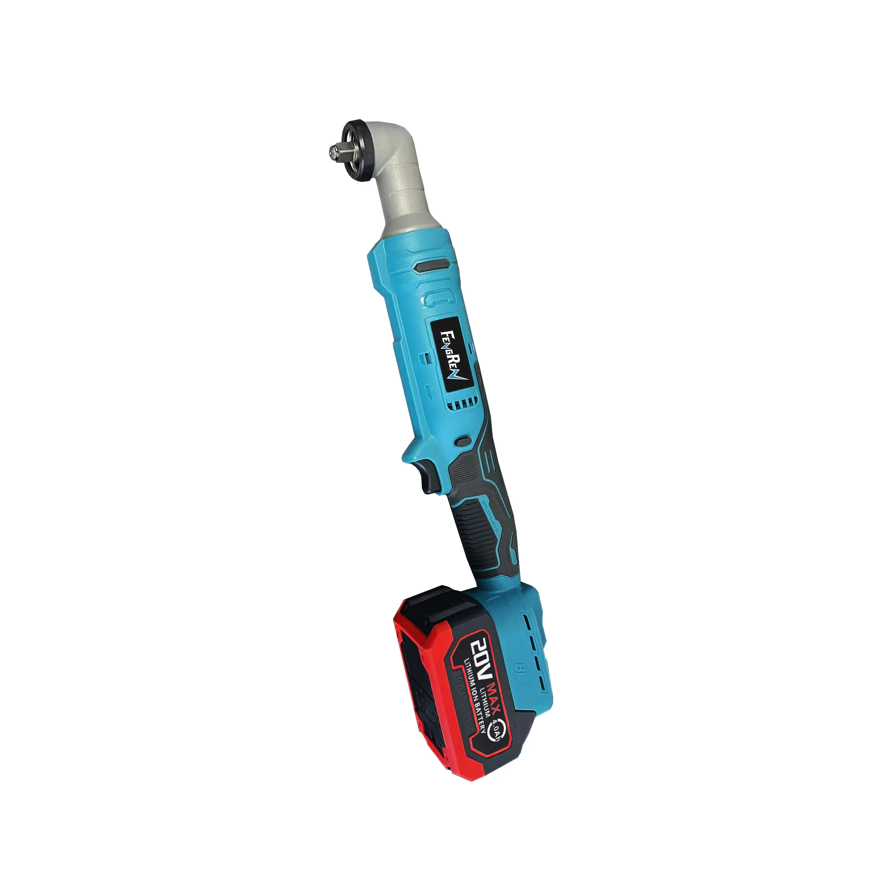 2.0AH high quality varible speed switch 20V Rechargeable Lithium-ion Battery cordless brushless Ratchet Wrench