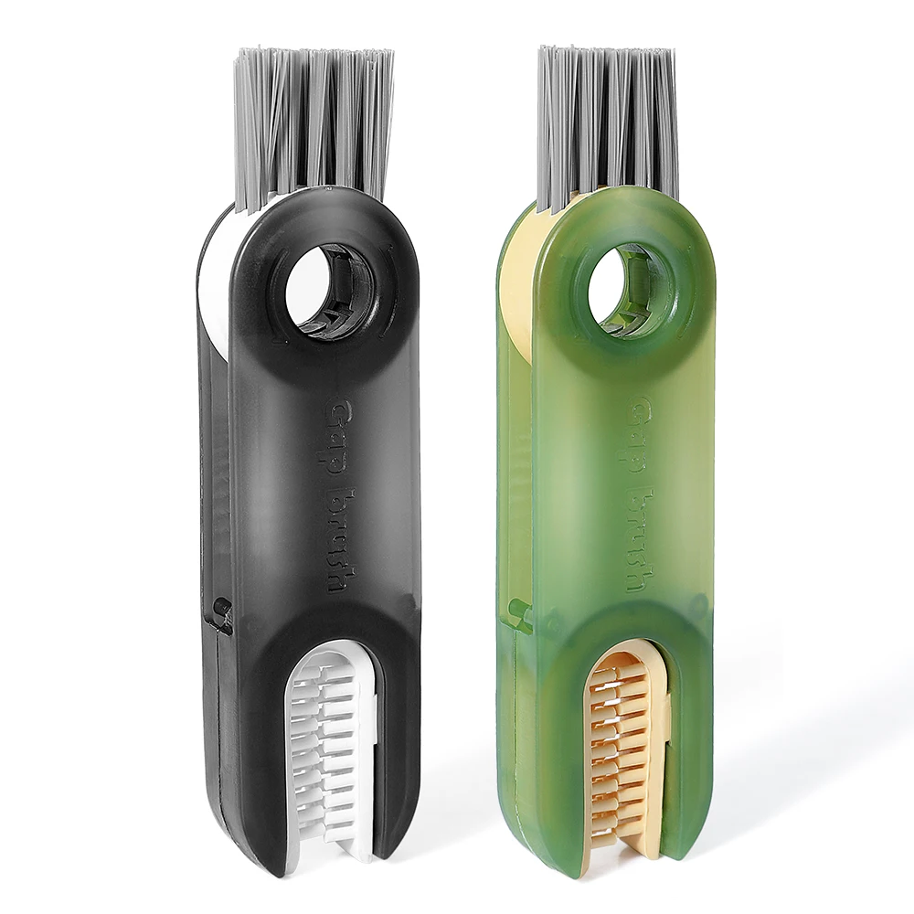 Masthome 3 In 1 Multifunctional Rotatable Crevice Cleaning Brush Keyboard Bottle Cleaner Insulation Cup Gap Cleaning Brush