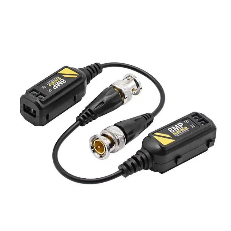 High Quality Video Balun 8Mp BNC Passive Have Anti-interference Protection Use 400M For Cctv Camera Security System