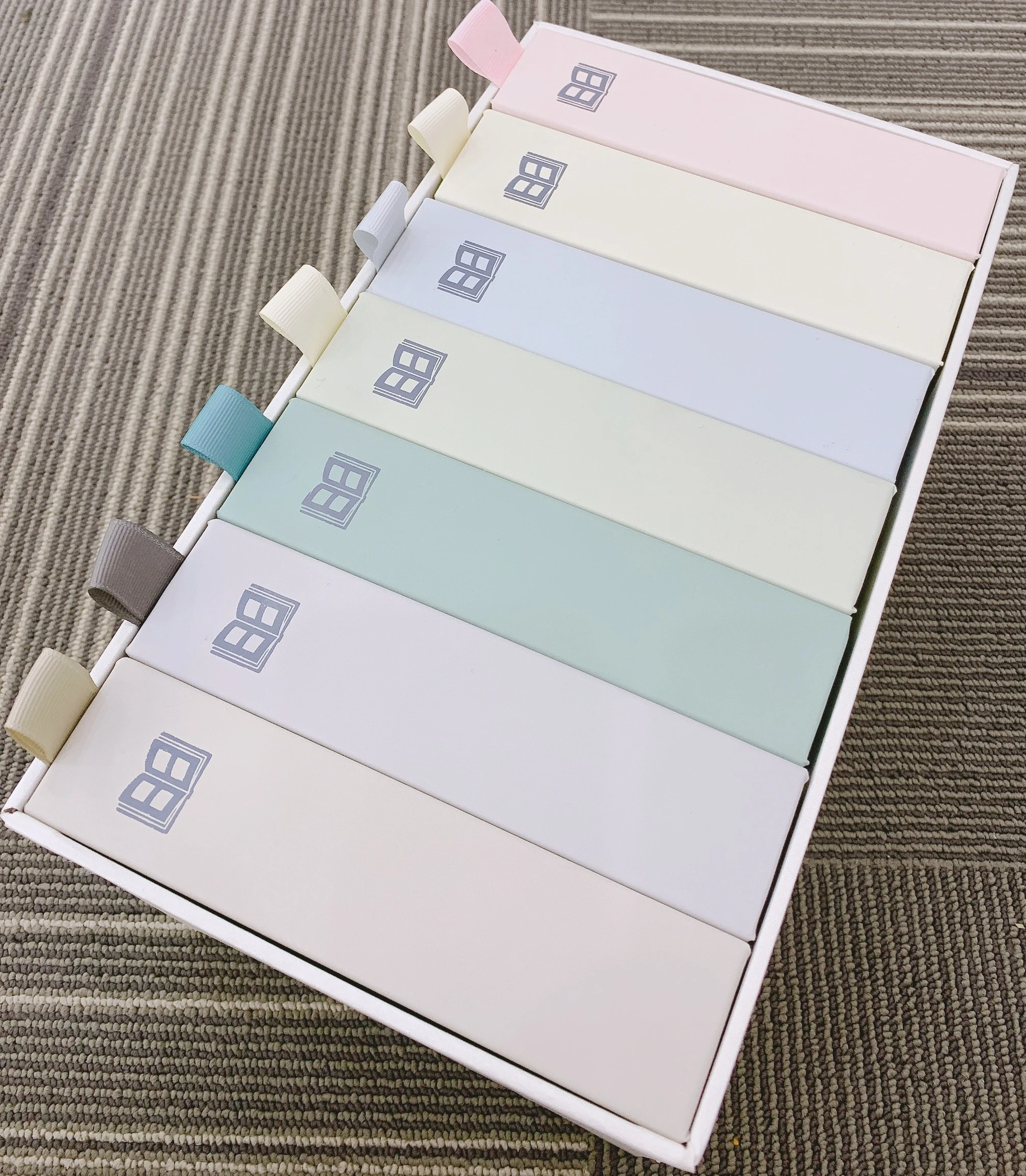 Кожаный бумажный Жесткий Чехол для образцов