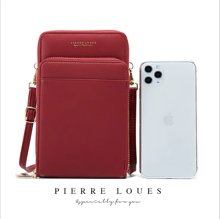 Fashionable Pu Leather Phone Bag Shoulder Crossbody Bag  Cross Body Purse  Women Designer Crossbody