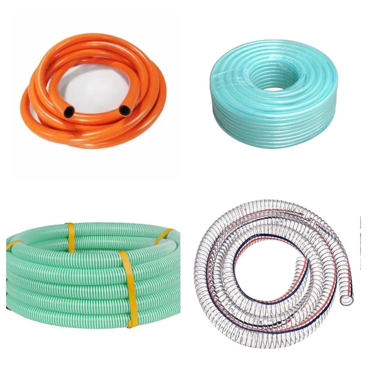 Flexible PVC Smooth Wall Spiral Suction Hose Steel Wire PVC Hose Thickened PVC Steel Wire Smooth Hose