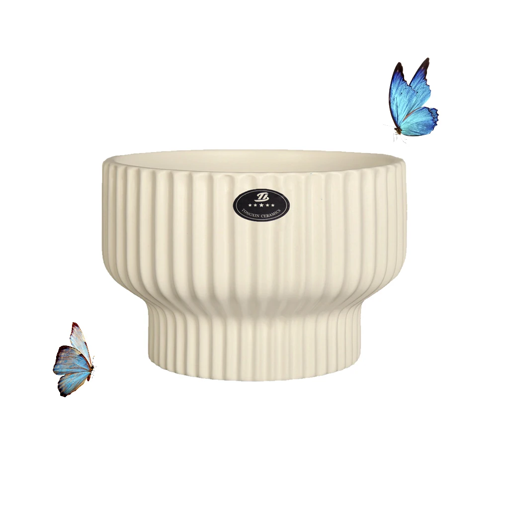 Набор декоративных круглых цветочных горшков для сада