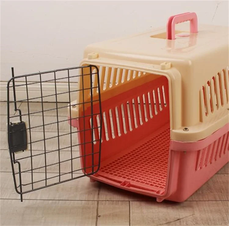 
Plastic Pet Carrier For Cat Dog Puppy Rabbit Travel Box Basket Cage Outdoor New Transport Pet Kennel Crate Travel Cage 