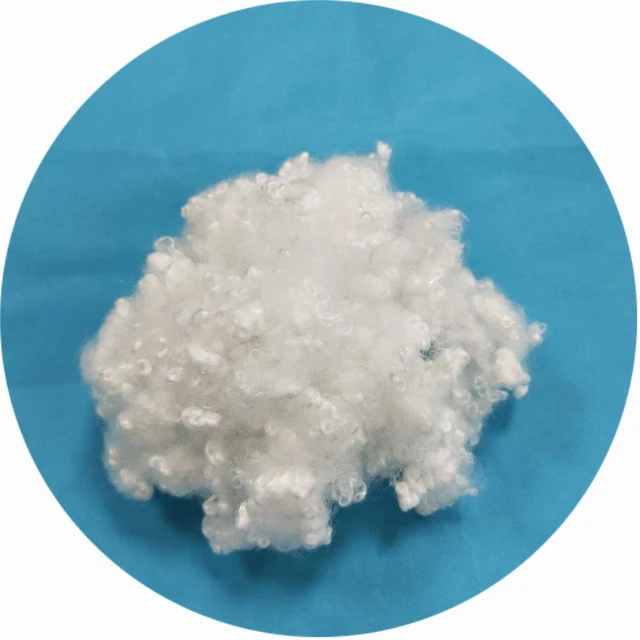 polyester fiber recycle hollow silicone 6dx64mm for wadding/ padding