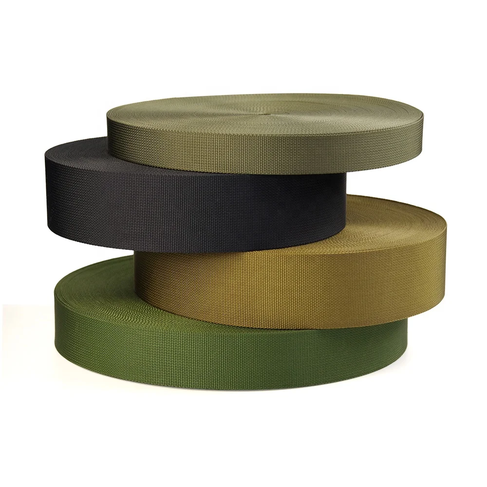 Manufacturer Custom 1.5 Inch 38mm Parachute Mil Spec Nylon Web Binding Tape Tactical Strap Webbing