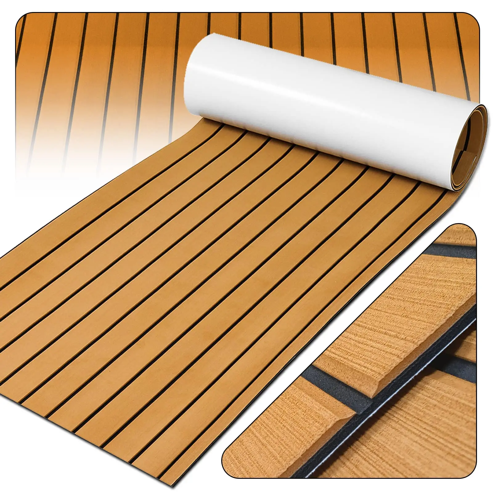 Easy Maintenance Yachts Eva Anti-Slip Mats Customizable Soft Durable Yacht Floor Mats Sea Deck