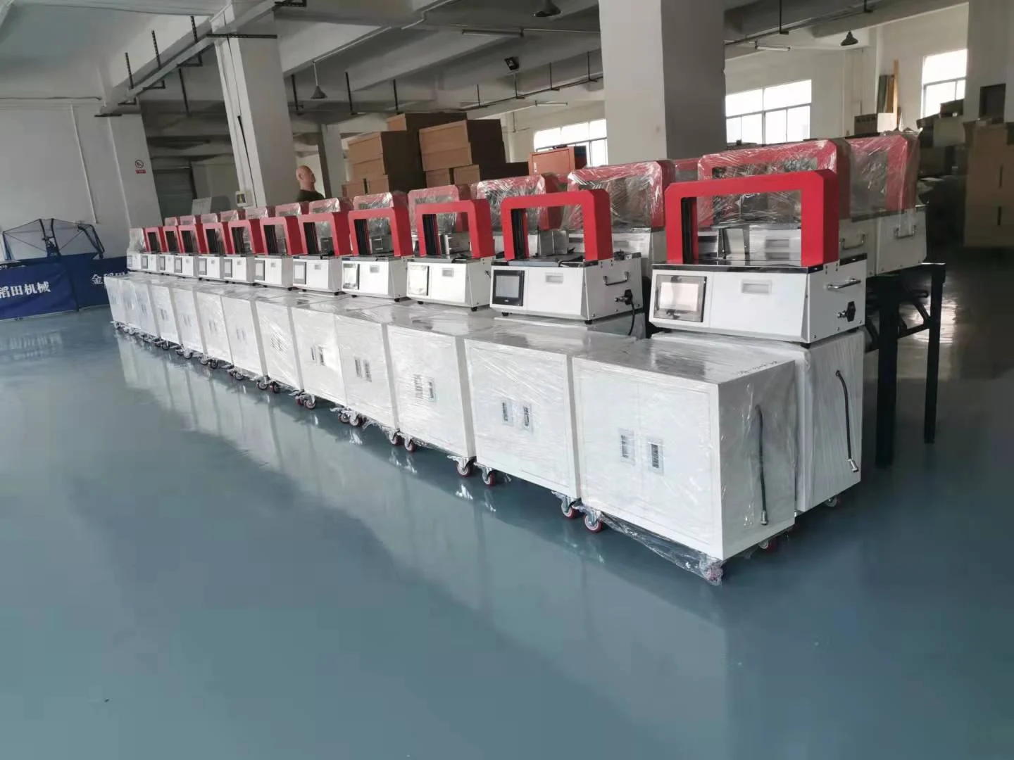 Automatic 30MM OPP Film Strap Paper Tape Banding Machine Box Strapping Machine for Sale