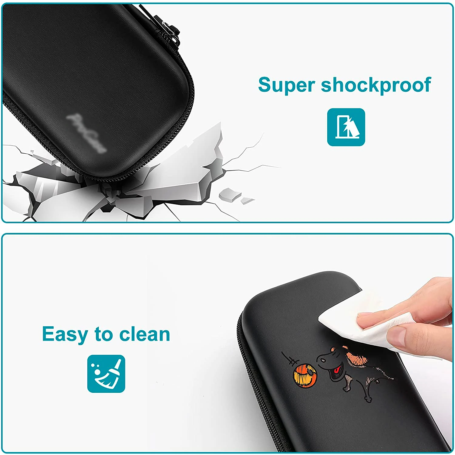 for Teenagers Boys Kids Girls Colored Pencils Travel Storage BagsCustom High Quality Hard Shell EVA Pencil Case