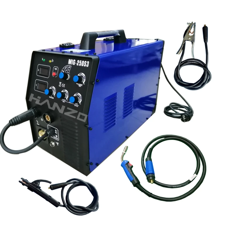 Сварочный аппарат, пластиковый портативный 5 в 1 Co2 Mma Mag Gas Gasless Igbt 200 Amp сварочные аппараты Mig, сварочный аппарат