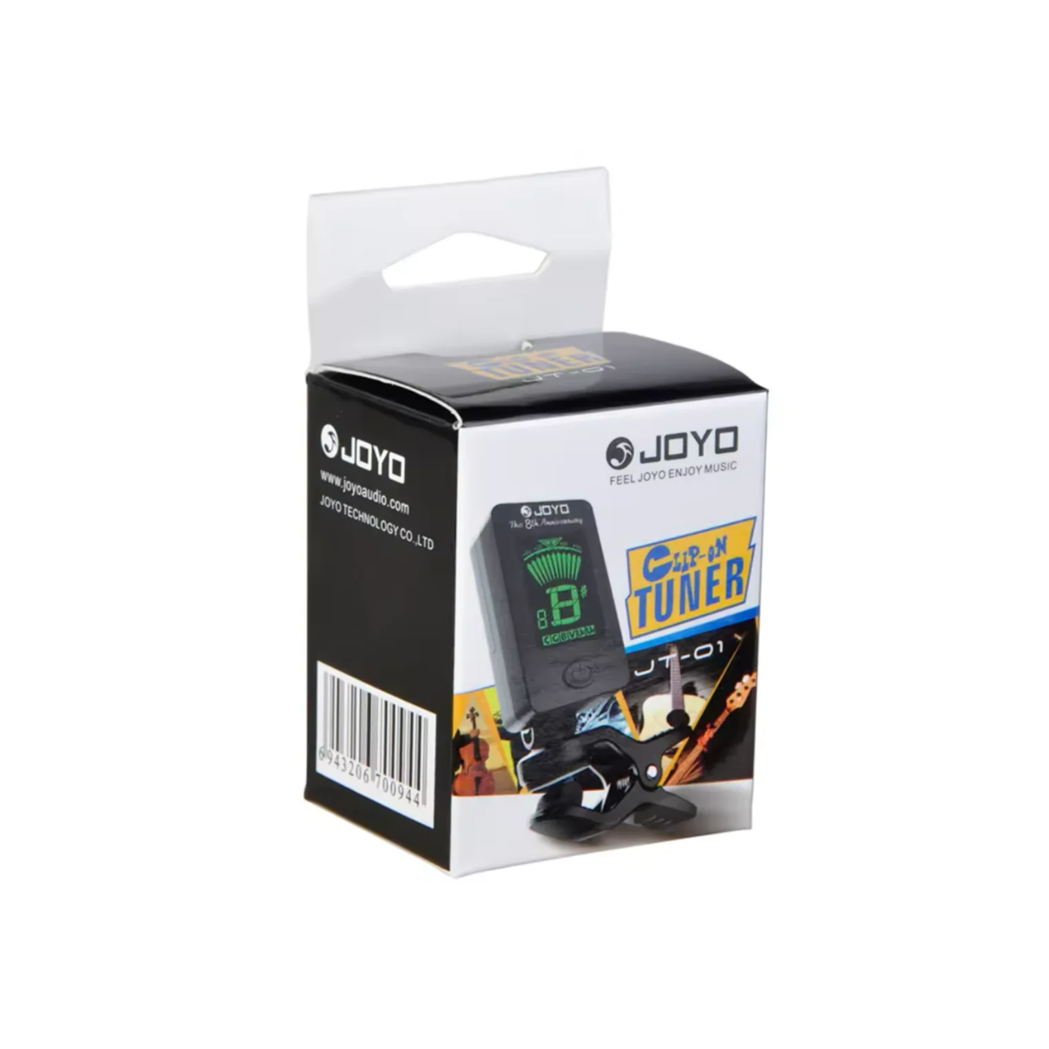 Wholesale Joyo tuner Jt-01/Jt 01/Jt01 clip on/clip-on guitar tuner with battery for stringed instruments part guitar accessories