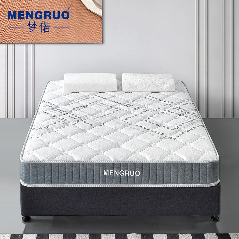 King queen twin double size Knitted fabric Hybrid waterproof mattress memory foam pocket spring mattresses