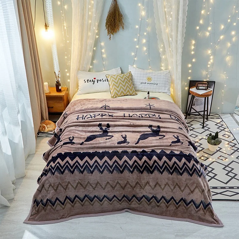 multi style printed colorful high quality soft flannel blanket