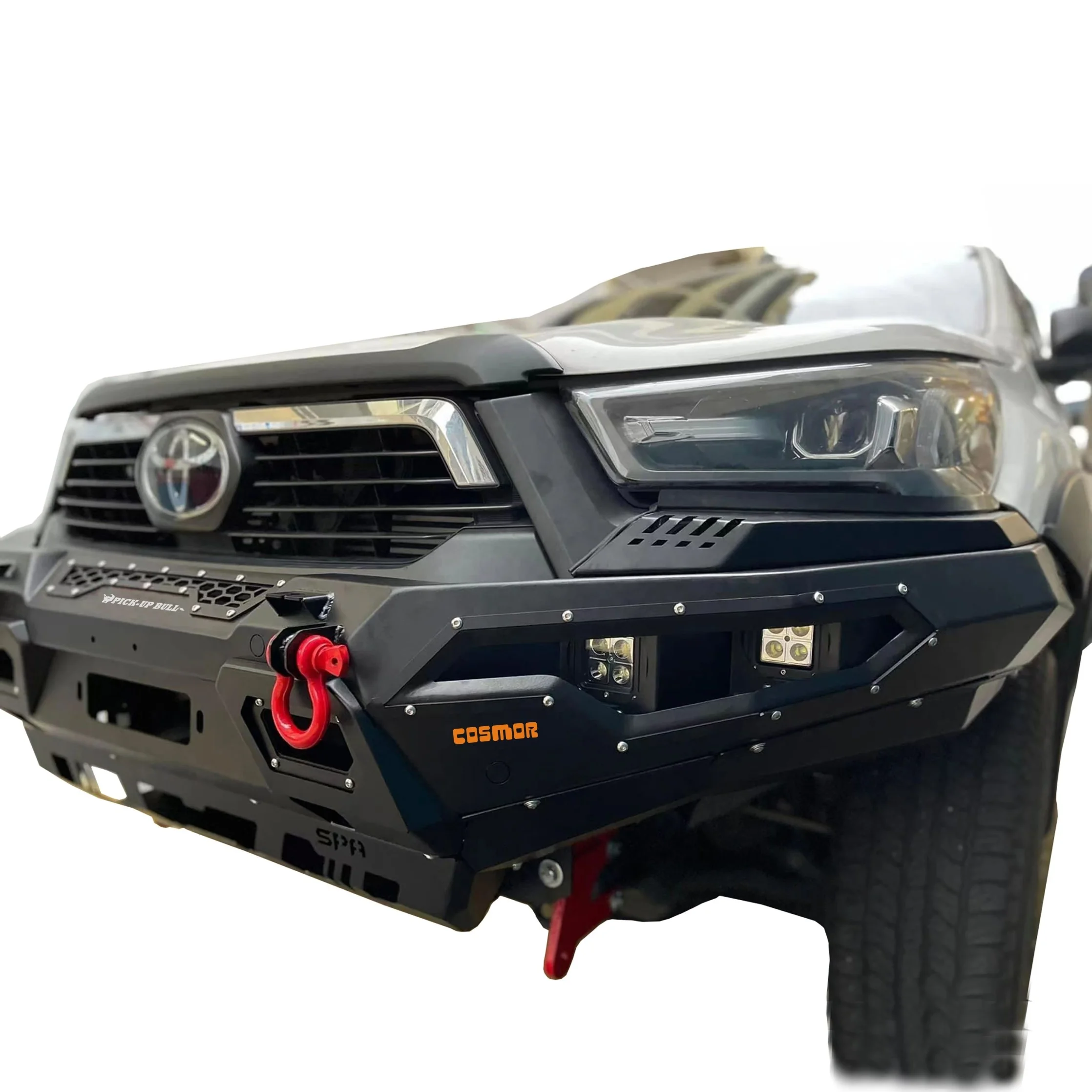 Steel  front bull bar (bumper) with Fog and LED light  for Toyota Hilux Revo2021