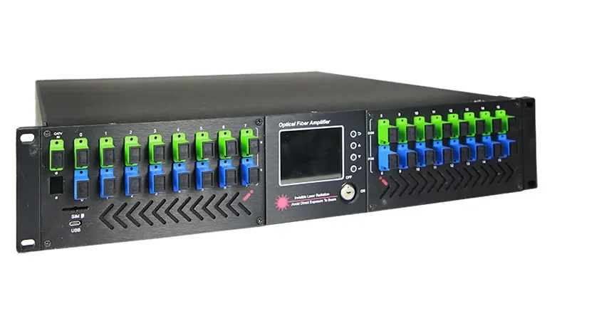 WSEE GPON OLT Network PON WDM 17dbm 20dbm 23dBm  1550 CATV 16 Port EDFA