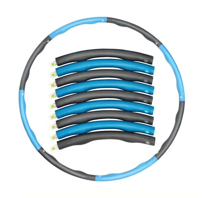 Регулируемая ширина секции 8 обручи Кольцо складной фитнес молодых взрослых для фитнеса, для тех, кто хочет сбросить вес хула кольцо
