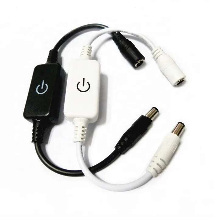 i-Touch DC12-24V Manual Inline PWM MINI Touch Led Switch Light Dimmer